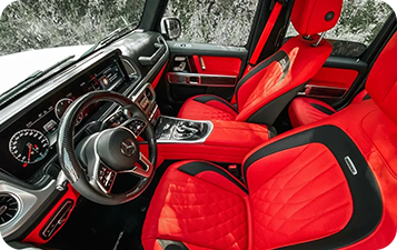 Отделка салона на Mercedes-Benz G class