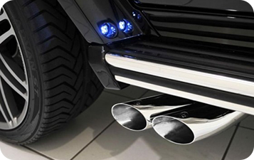 Выхлоп на Mercedes-Benz G class